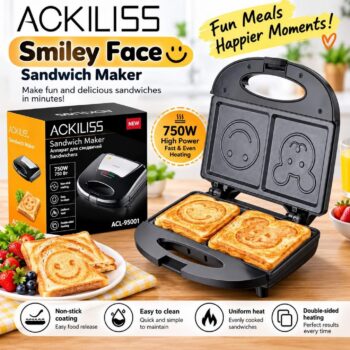 Ackiliss Smiley Sandwich Maker